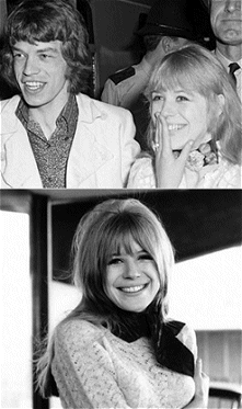 Marianne faithfull and Mick Jagger